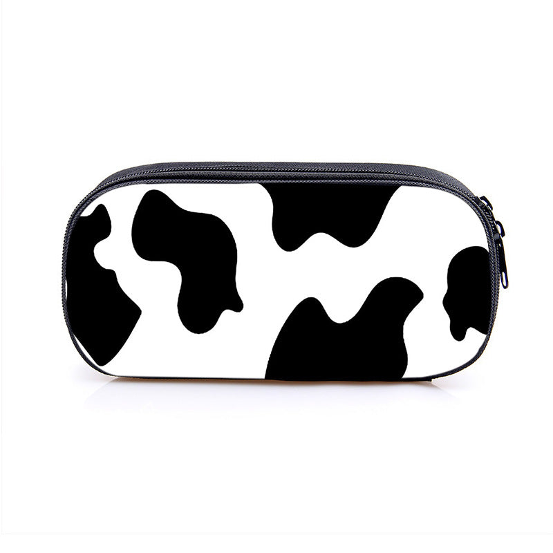 Wholesale Cow Pattern Series Simple Polyester Pencil Case
